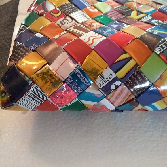 Candy Wrapper Shoulder Bag Handbag Metallic unique 1990s Hard To Find - Picture 10 of 10